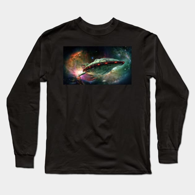 Planet Express with Nebula Long Sleeve T-Shirt by seccovan